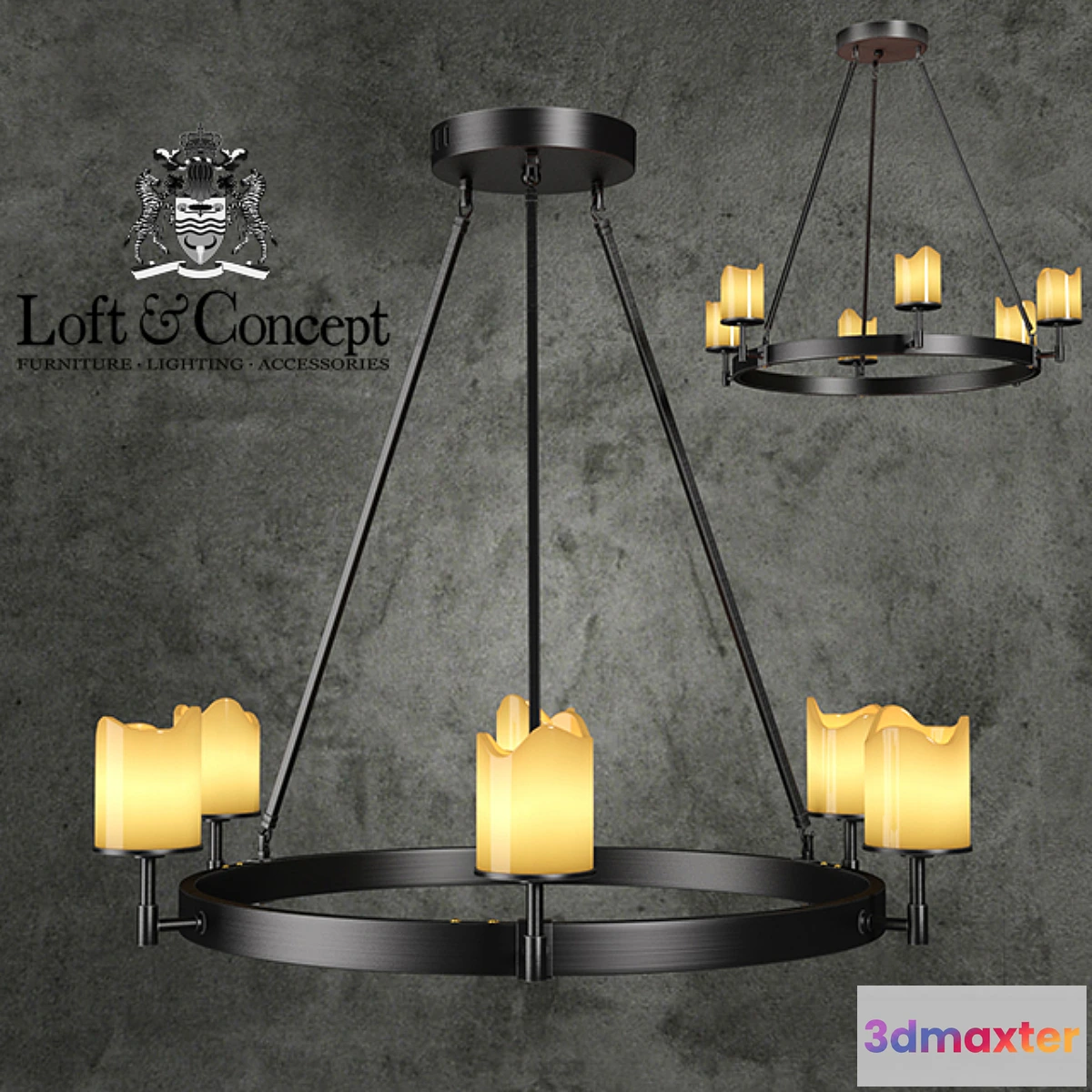 674557 - Chandelier Conne 6