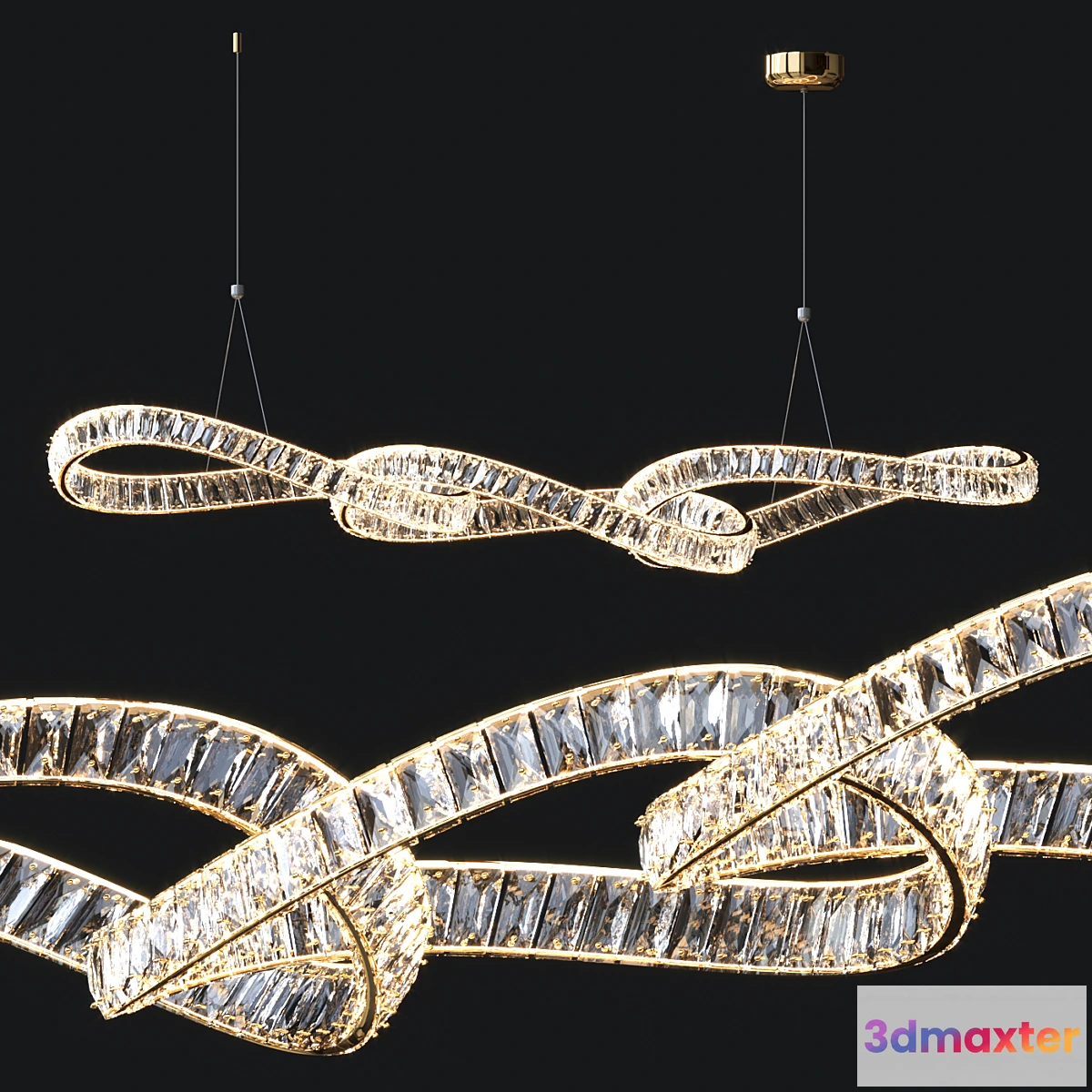 683314 - Crystal Linear Chandelier