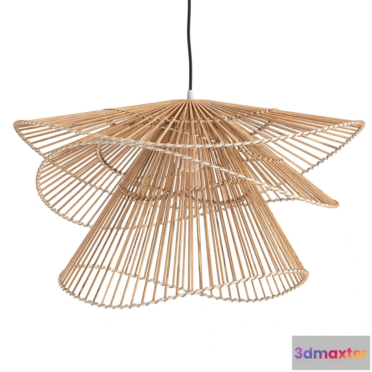 683318 - Three Tiers Bamboo Pendant Lights