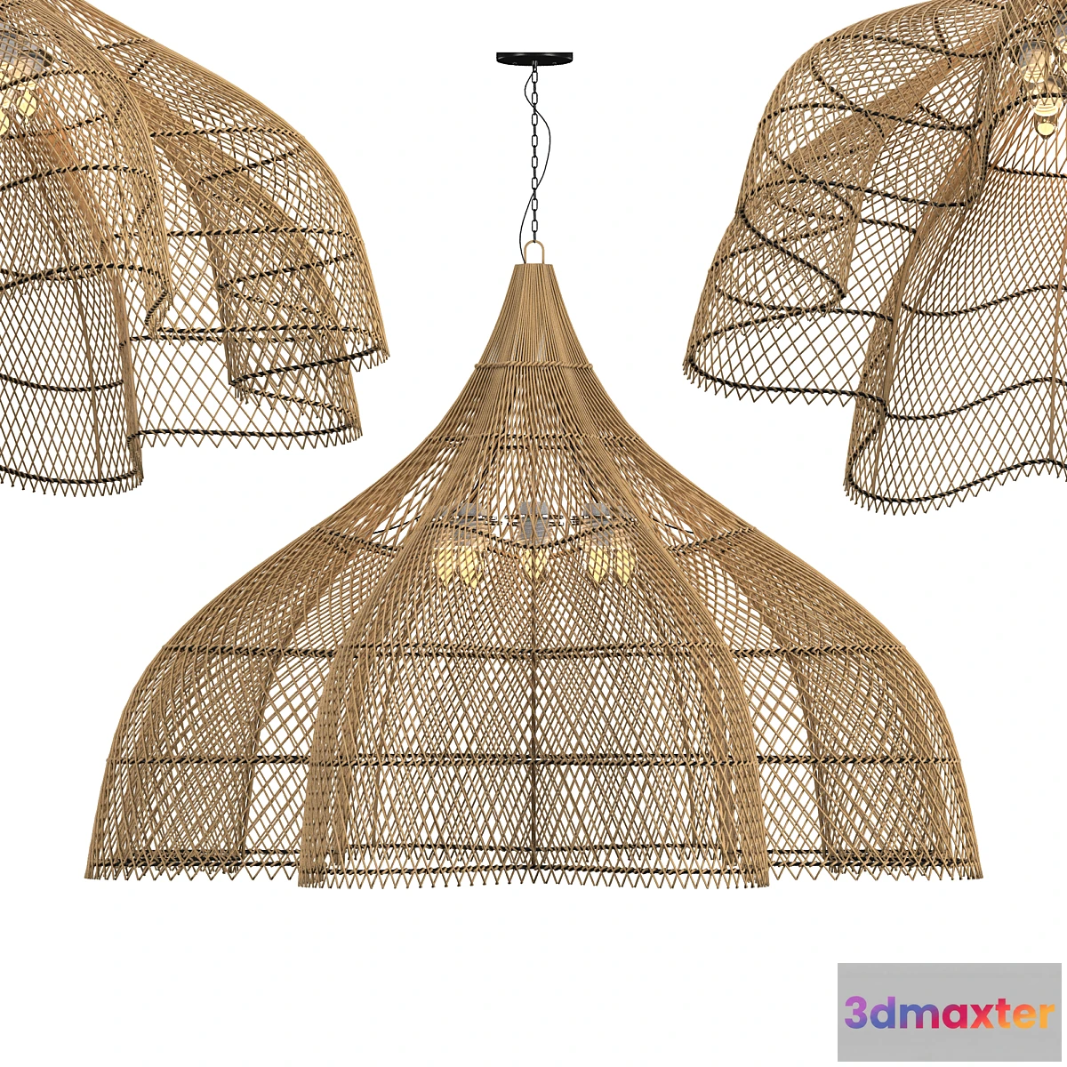 683342 - Matador Wicker Chandelier X-Large