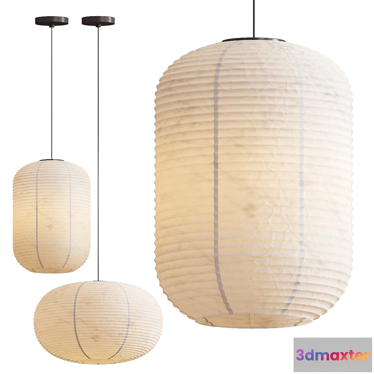 683420 - Paper Shade Pendants