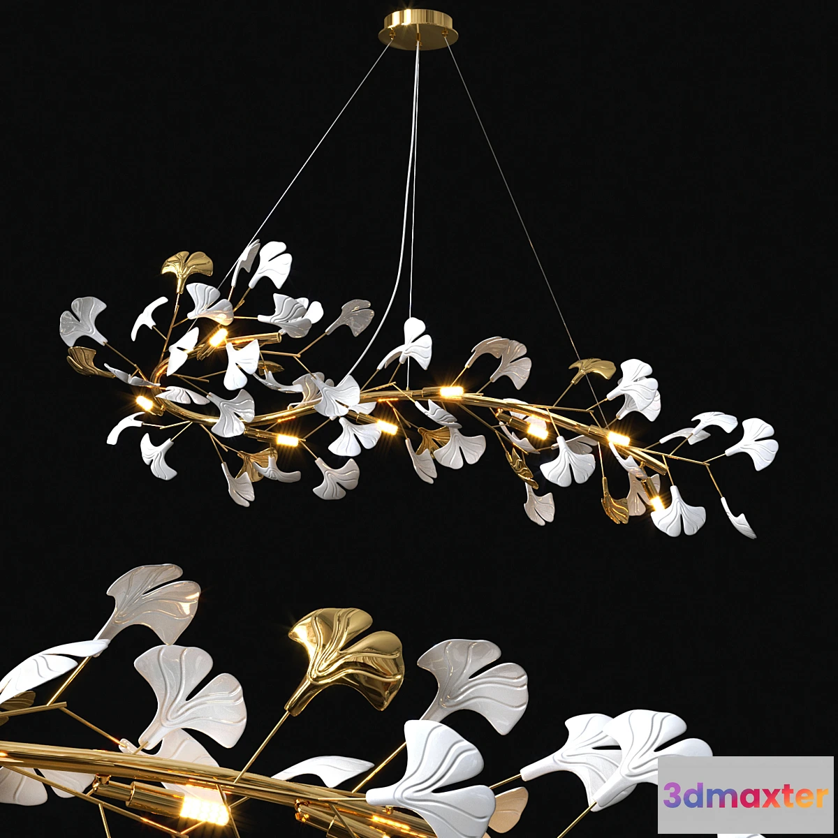 683538 - Nordic Ginkgo Leaf Pendant