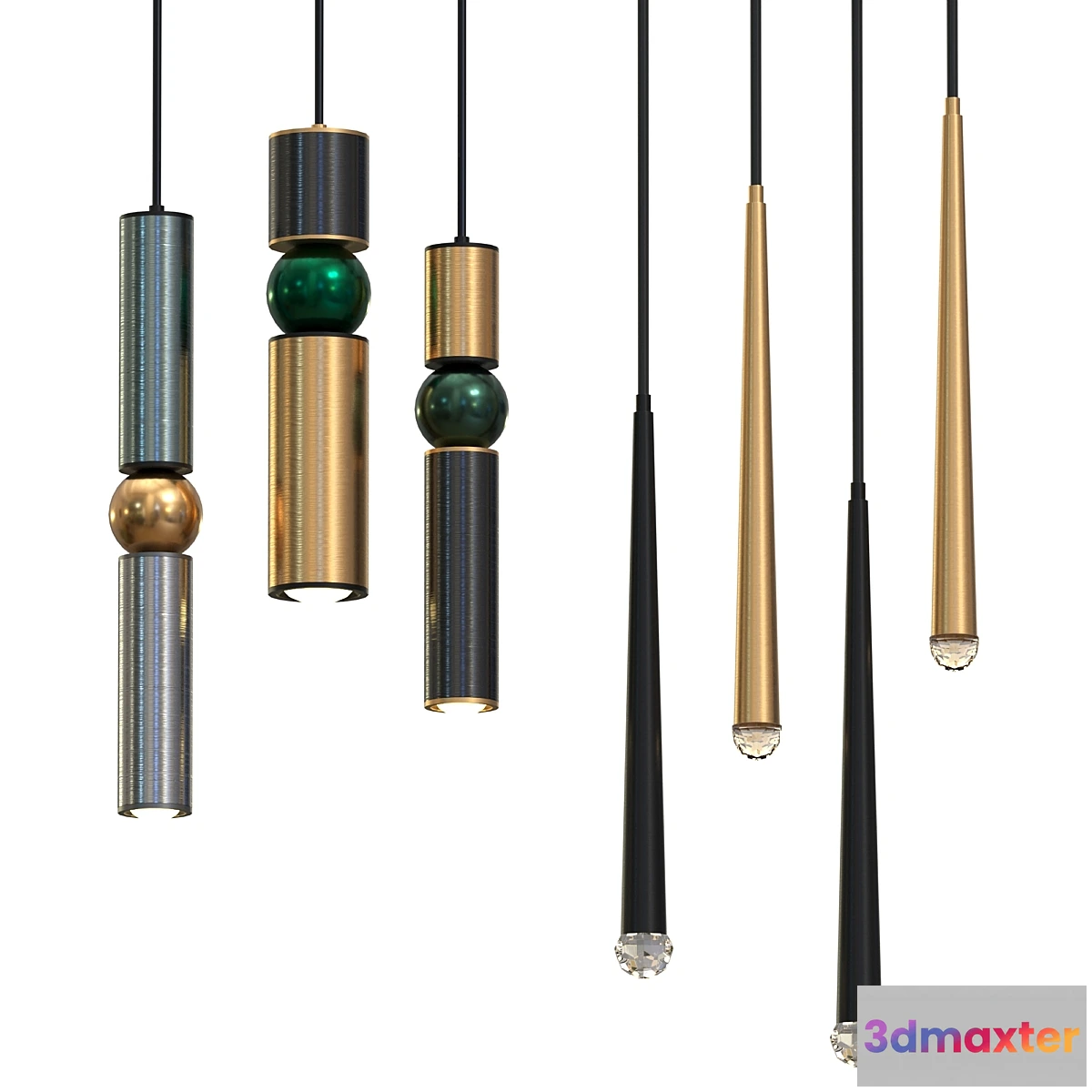 683580 - Ferrand & STYLUS ONE Chandeliers Lampatron