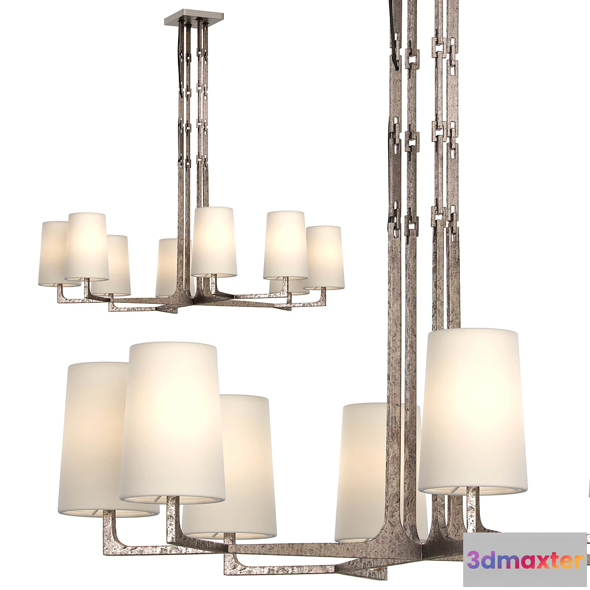 683738 - RESTORATION HARDWARE WRIGHT ROUND CHANDELIER 48 “