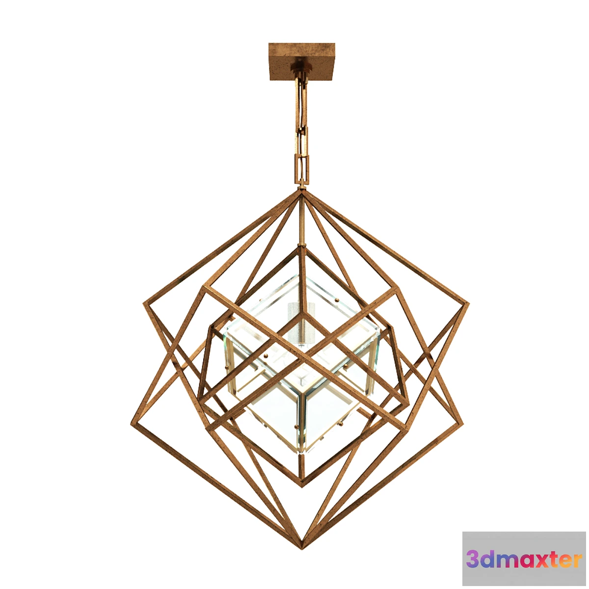 683786 - Kelly Wearstler Cubist 4 Light 31 inch Gild Pendant Ceiling Light
