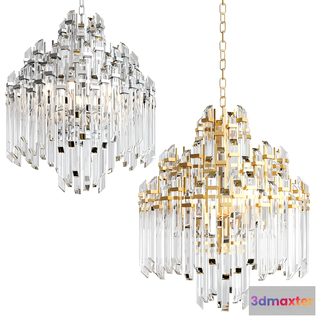 683914 - ADELE Four Tier Waterfall Chandelier