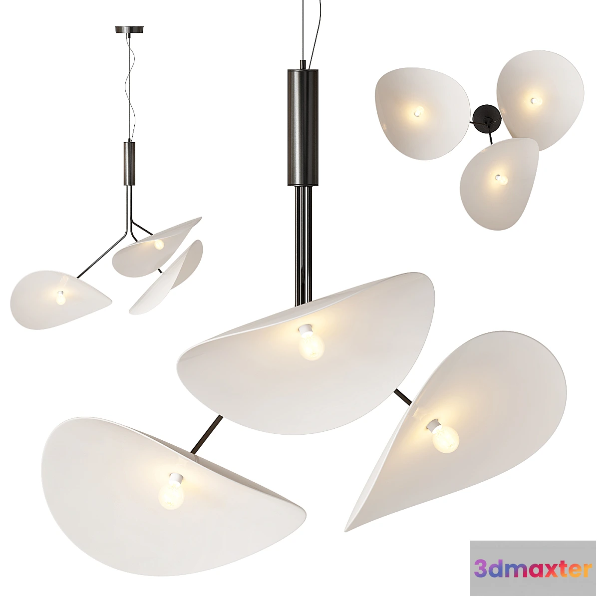 683998 - MANTA TRIPLE Pendant Light