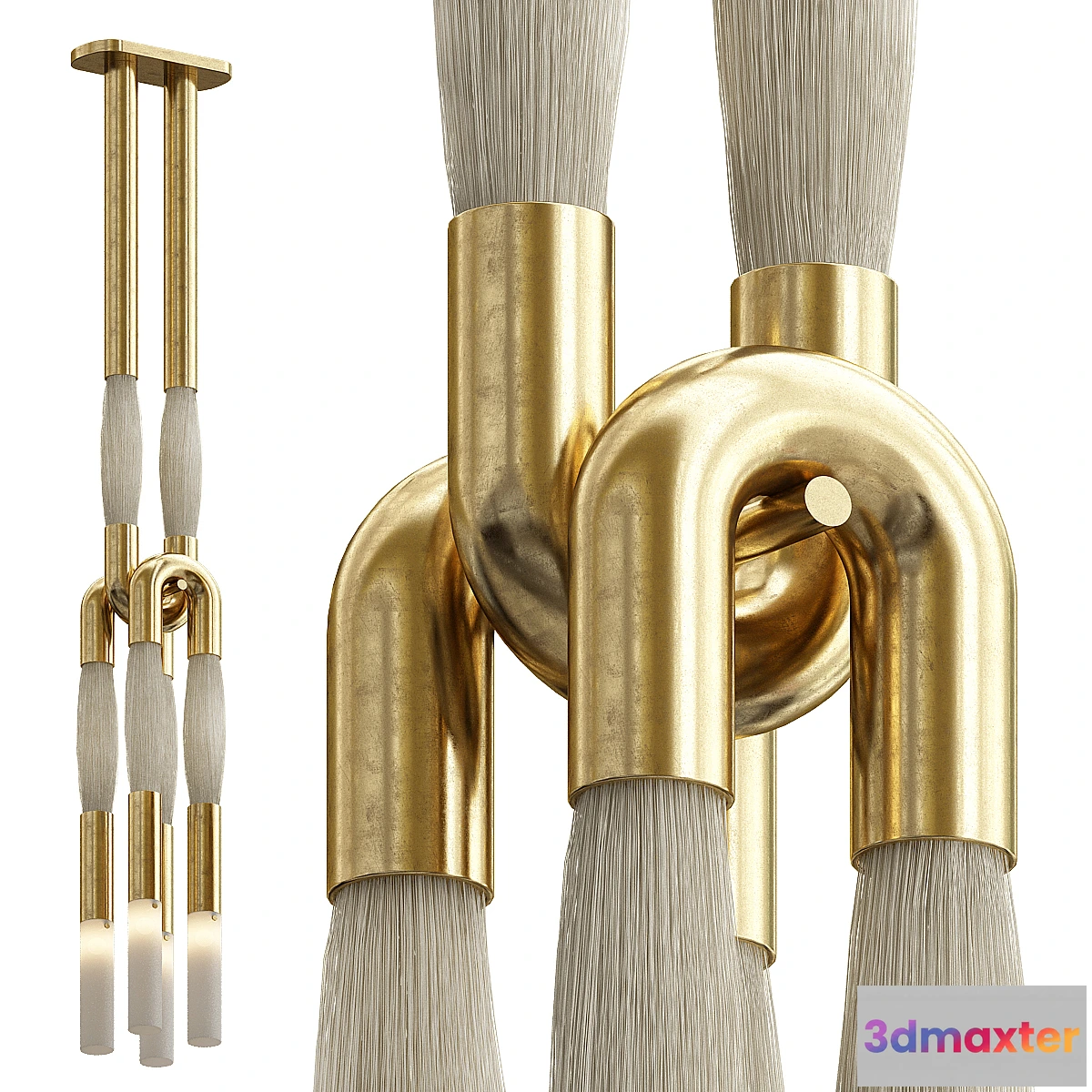 684188 - Apparatus Horsehair Pendant Light