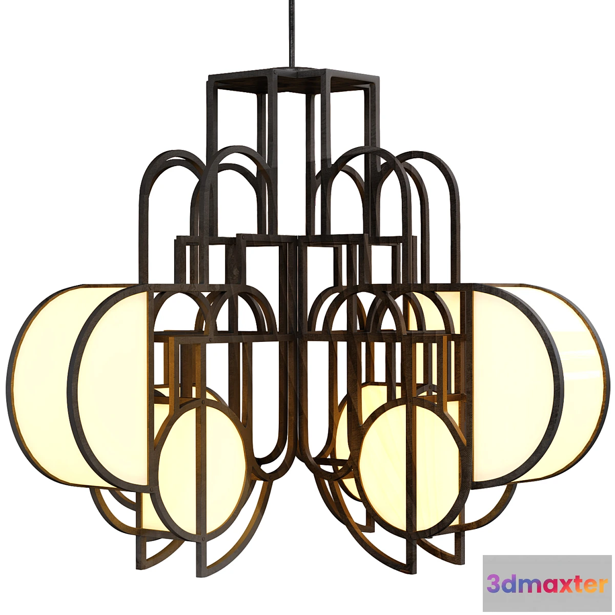 708398 - Twentieth Moonrise Chandelier black