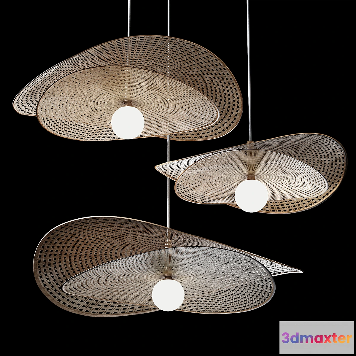 708412 - Rattan pendant Light 10