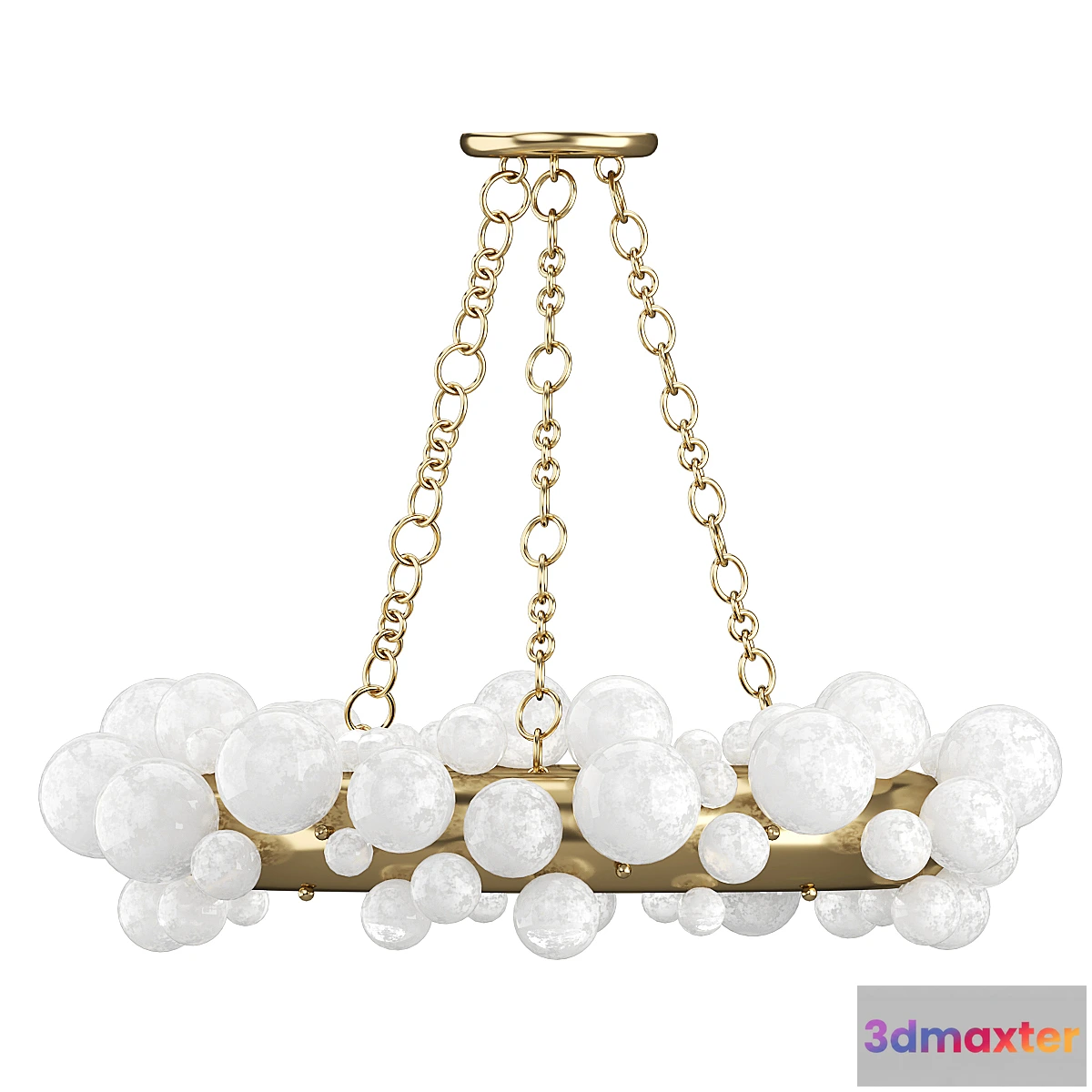 708414 - 1st DIBS Bubble Ring Rock Crystal Chandelier by Phoenix
