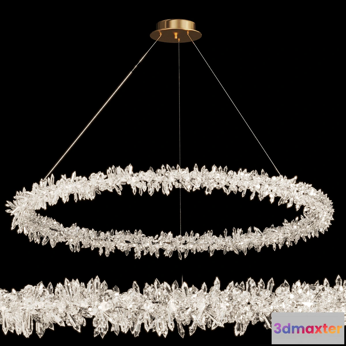 708510 - Crystal ring chandelier SIBYL XL