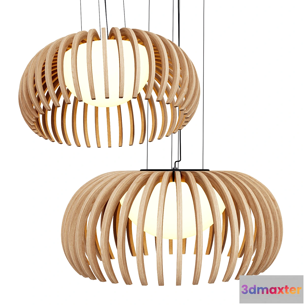 708574 - Makris Bollicina Wood Lamps