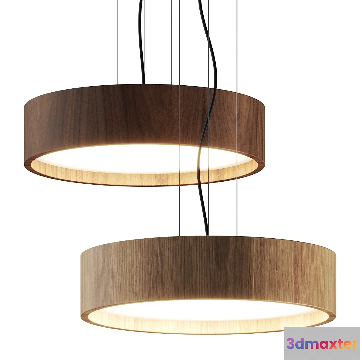 708636 - Valaisin Gronlund Oak & Walnut Pendant Lamp