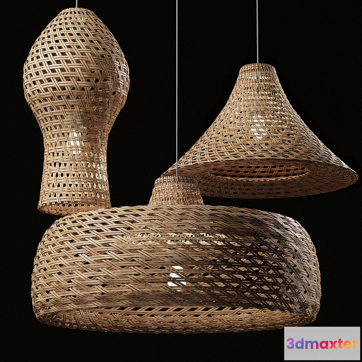 708670 - Rattan Pendant Light 07 - No.2