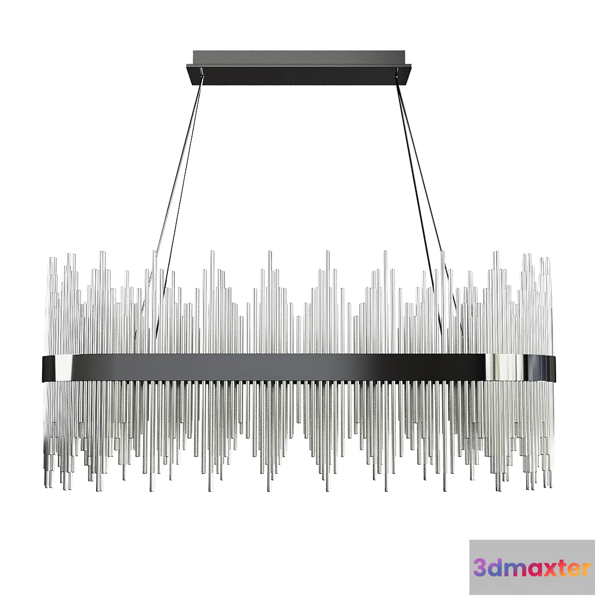 708742 - CHROME GLASS CHANDELIER Garda Decor