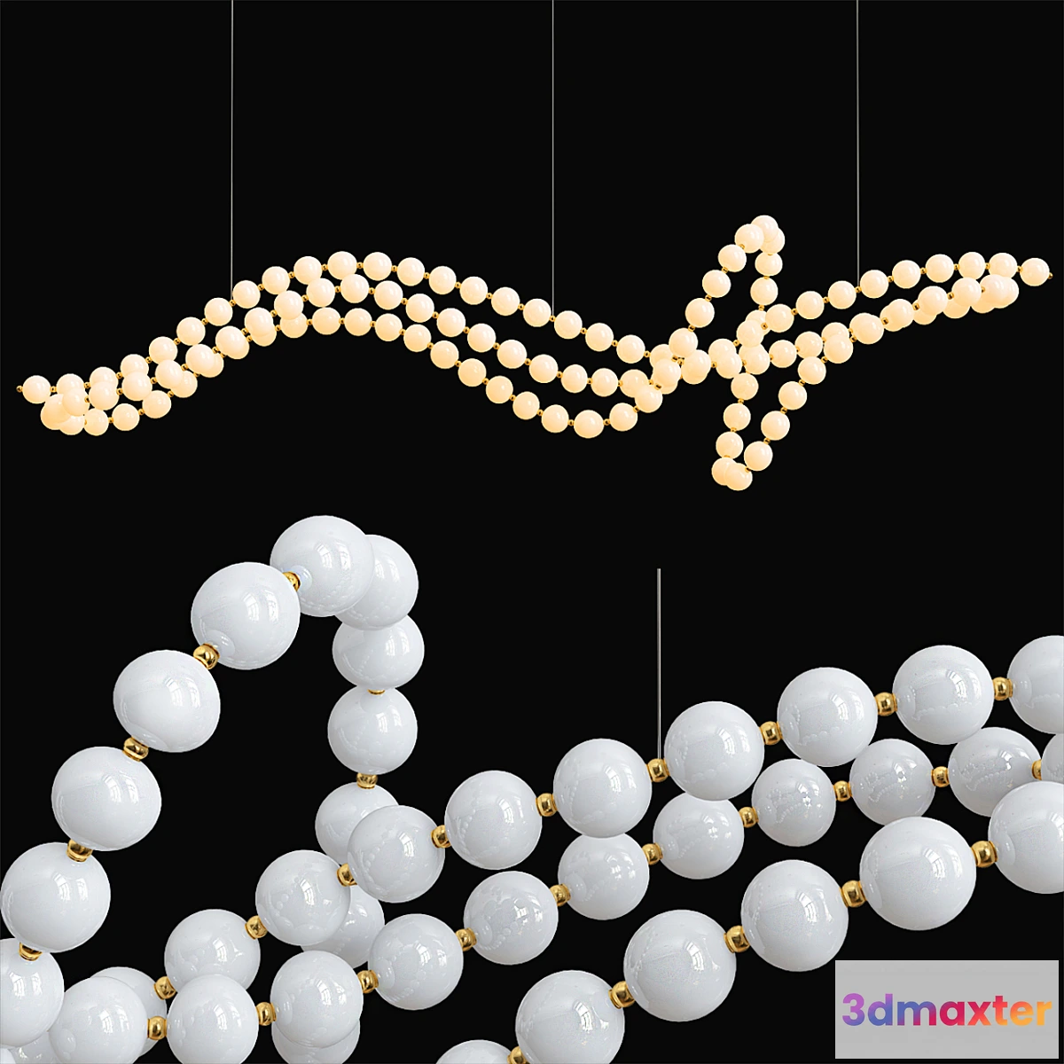 708838 - Pearl Necklace Chandelier