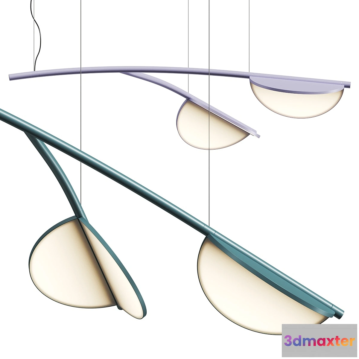 708892 - Flos Almendra Organic S2 Y Linear Pendant Lamp