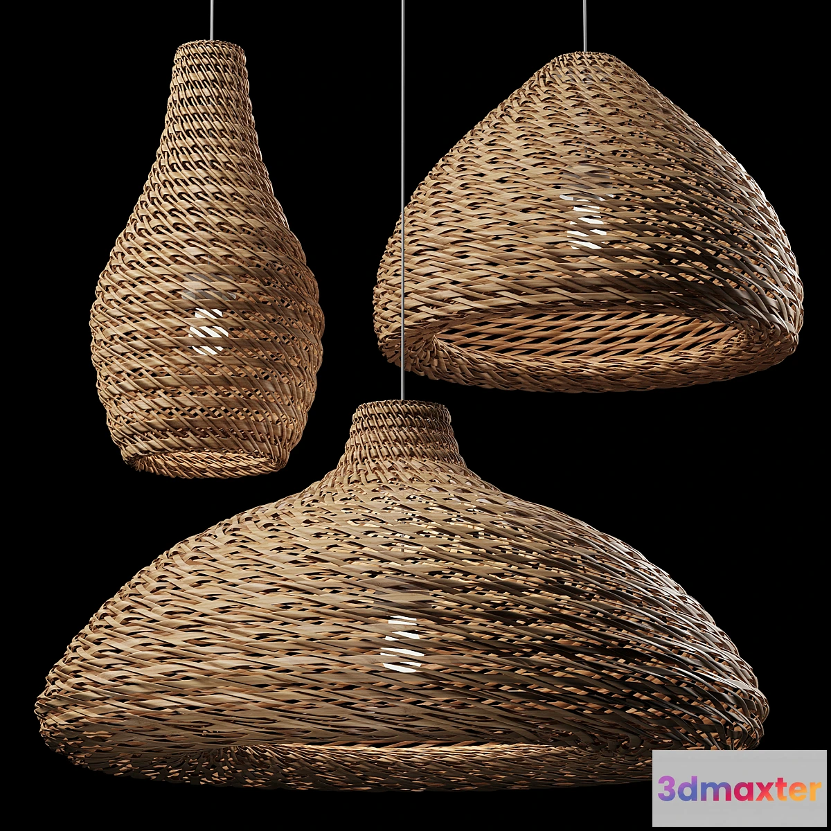 708940 - Rattan Pendant Light 08