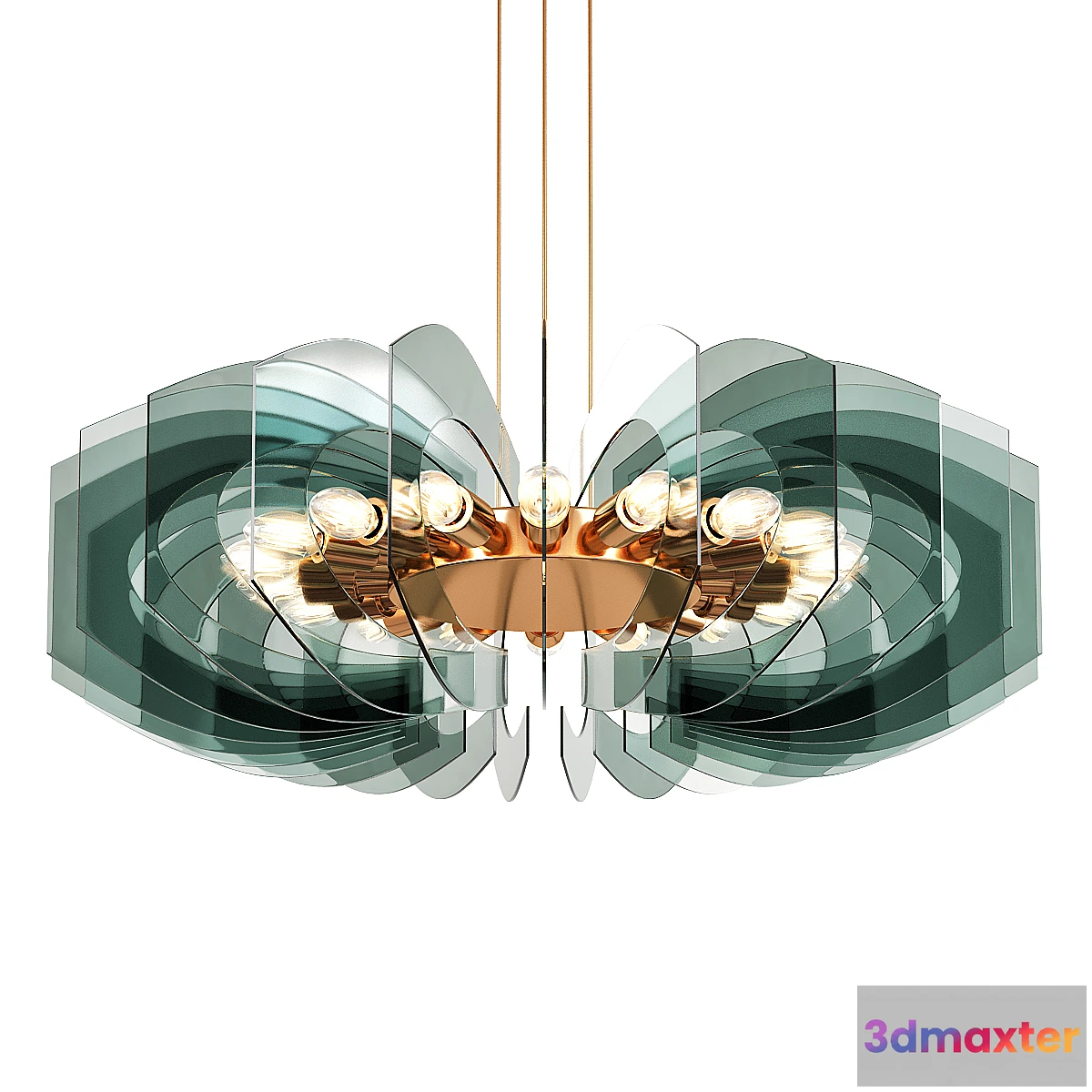 709104 - Stunning chandelier in colored class