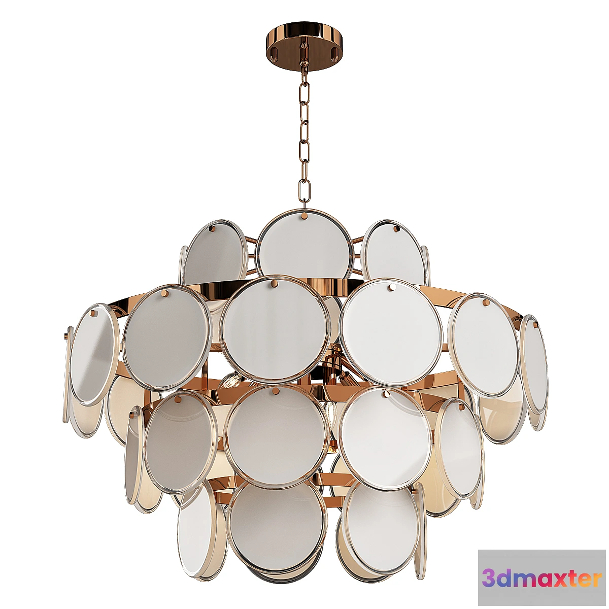 709108 - Fashion gold glass chandelier
