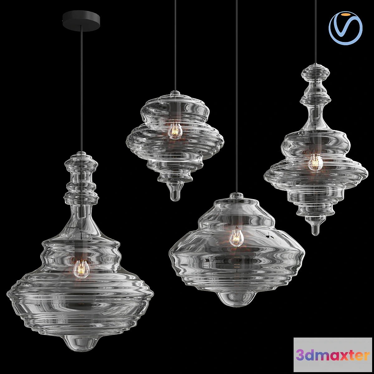 709114 - Glass suspension collection - No.3