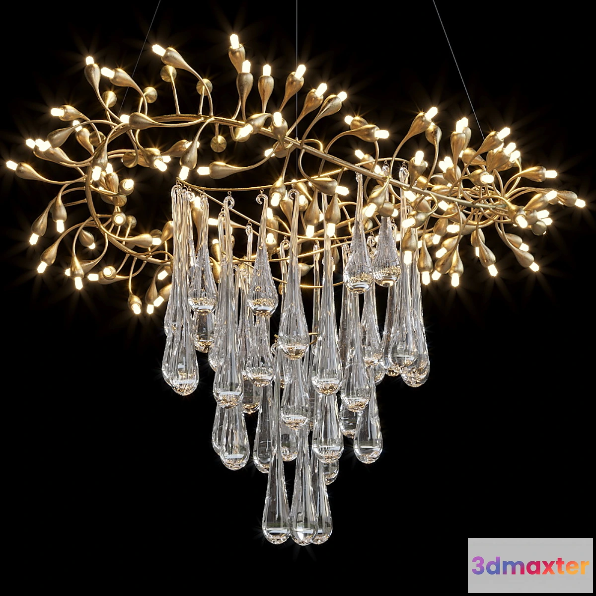 709126 - Hanging chandelier Vargov Design - Olive - No.3