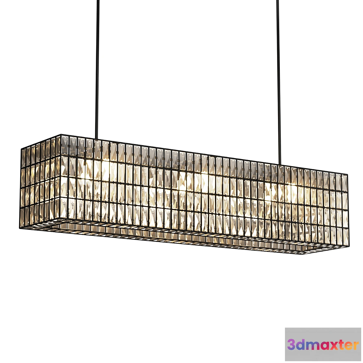 709518 - Adeline Crystal Rectangular Chandelier