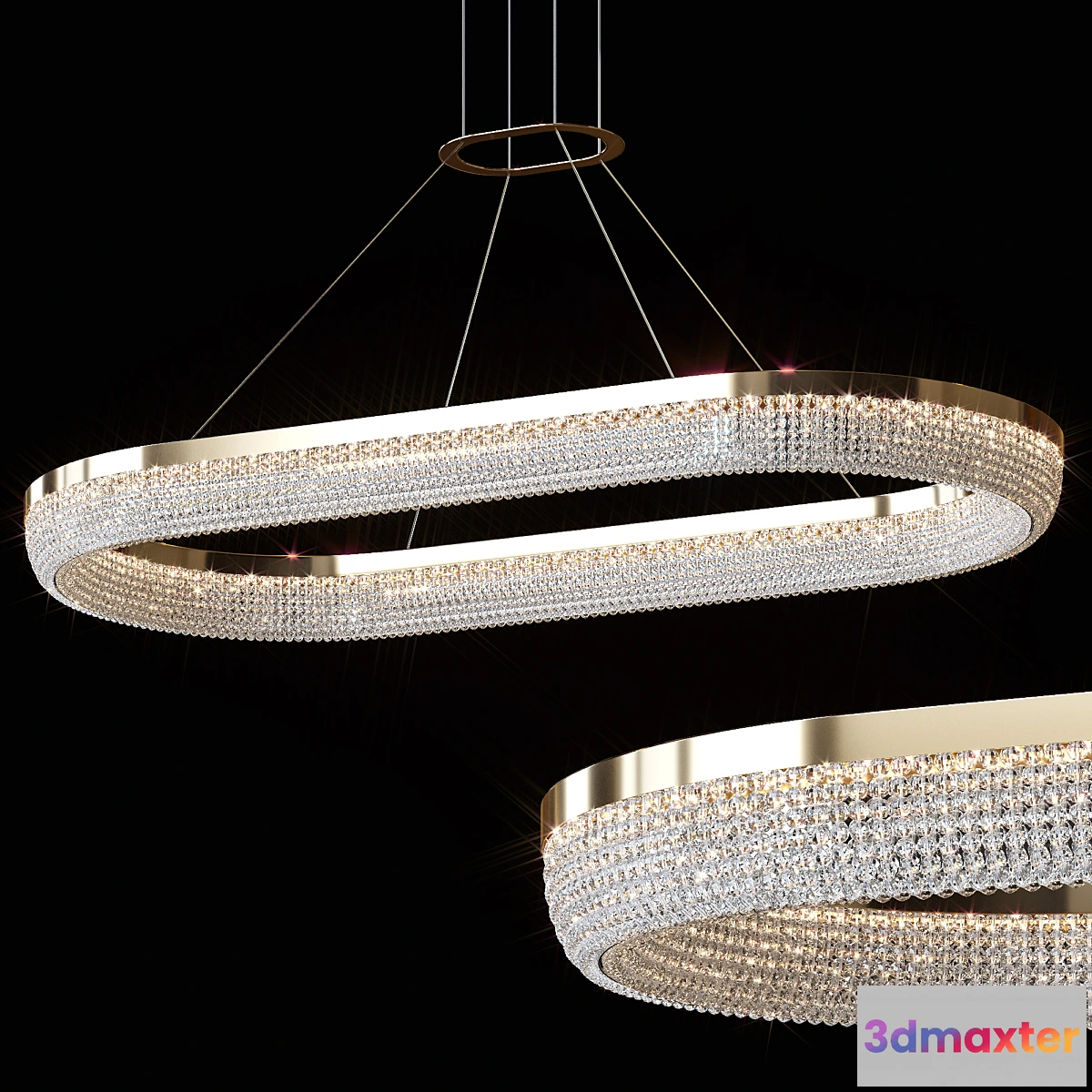 709560 - Pendant chandelier CARMEN LONG by Lampatron