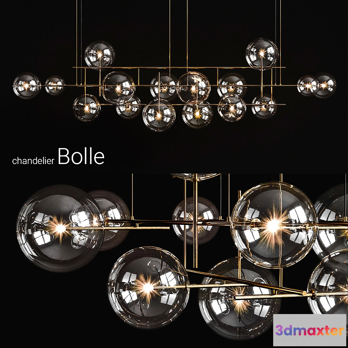 721934 - Chandelier Gallotti & Radice Bolle horizontal big - No.2