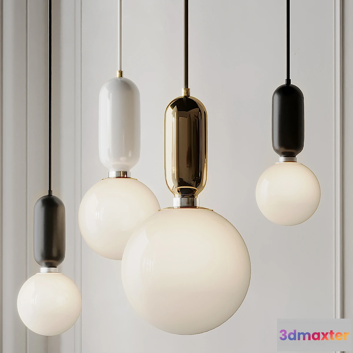 722408 - Modern Simple Led Pendant Lights - Glass Ball - No.2