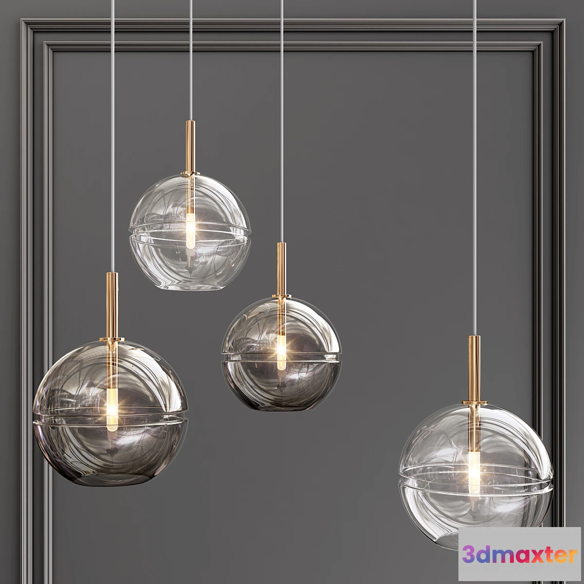 731104 - Ring Glass Art Chandelier02 - No.2