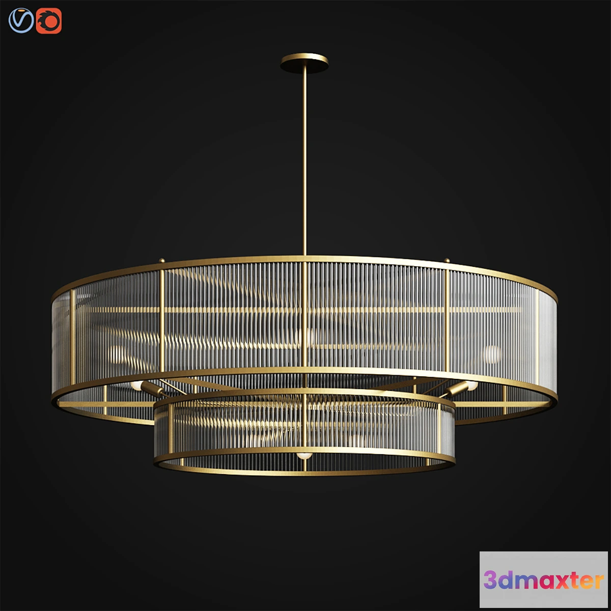 731262 - Marais Round Chandelier 72 Restoration Hardware - No.2