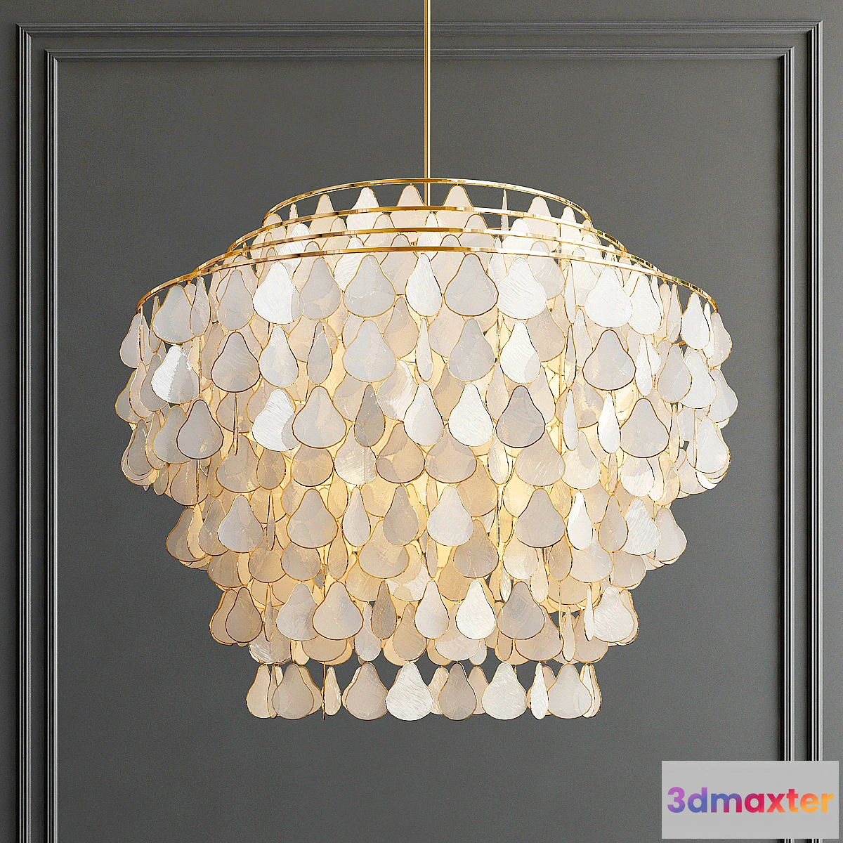 731452 - Teardrops capiz chandelier - No.2