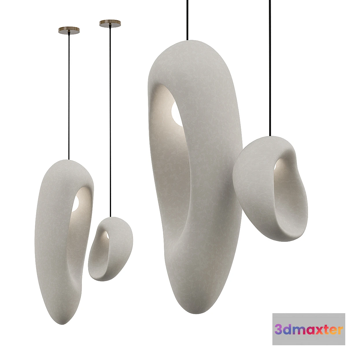 732012 - Sculptural Illuminated Pendants - No.2