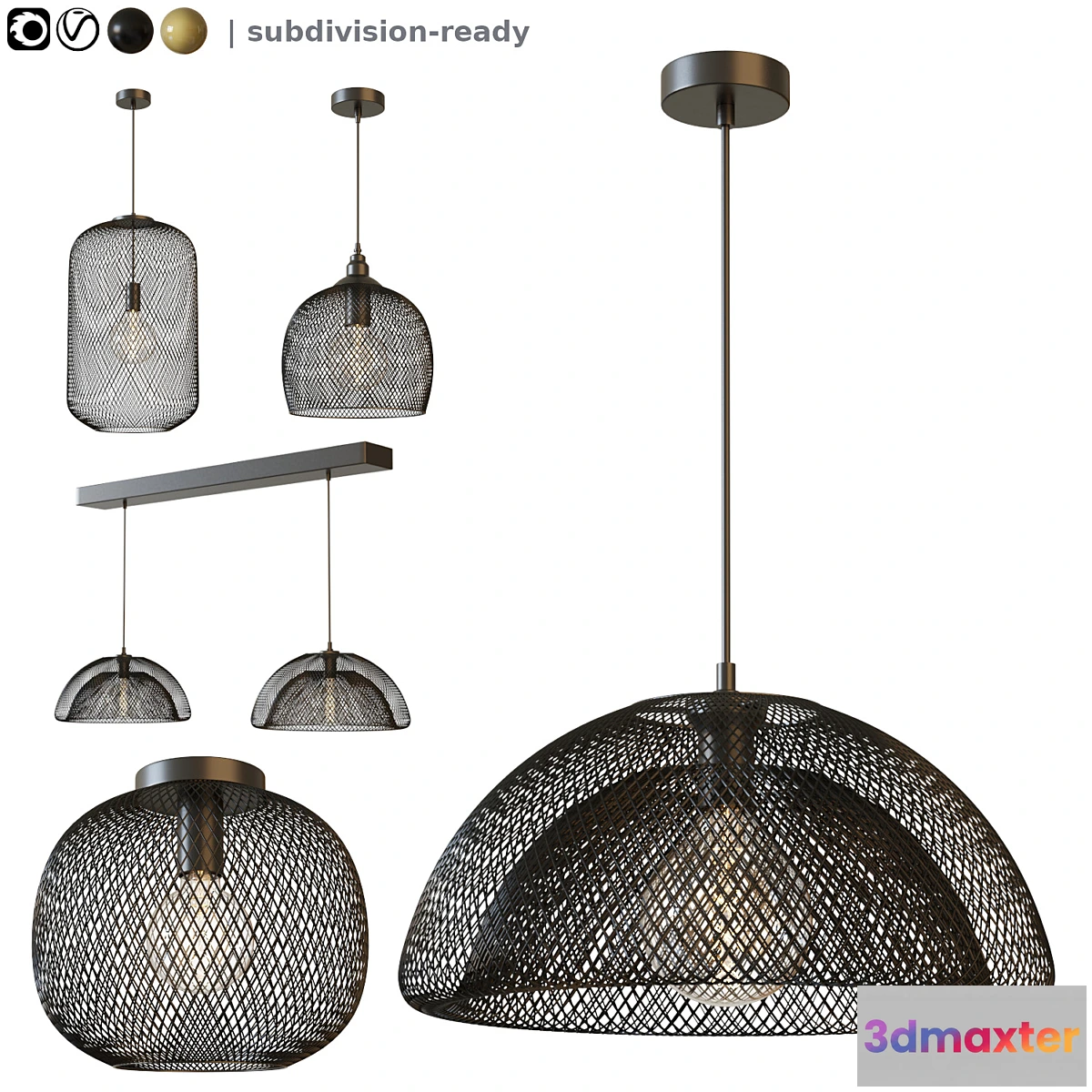 732165 - Pendant Lights Lucide Mesh - No.3