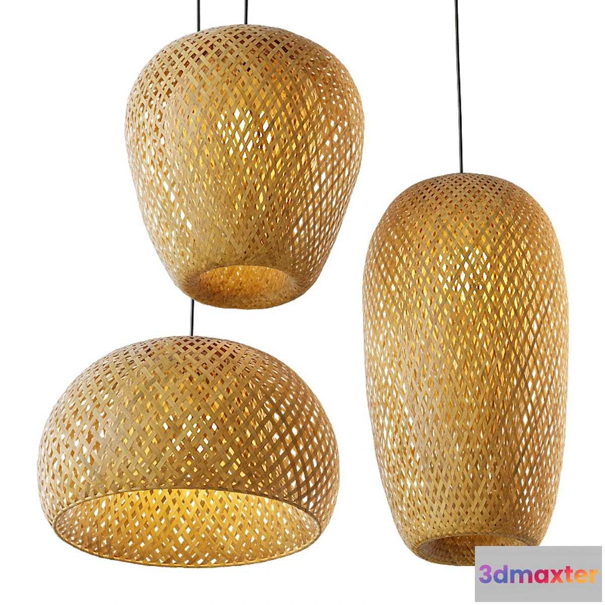 732331 - Chinese pendant bamboo lamp - No.2