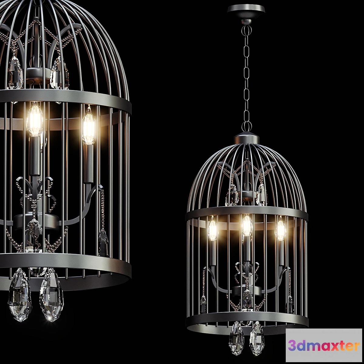732429 - Beautiful Bird Cage Chandelier - No.2