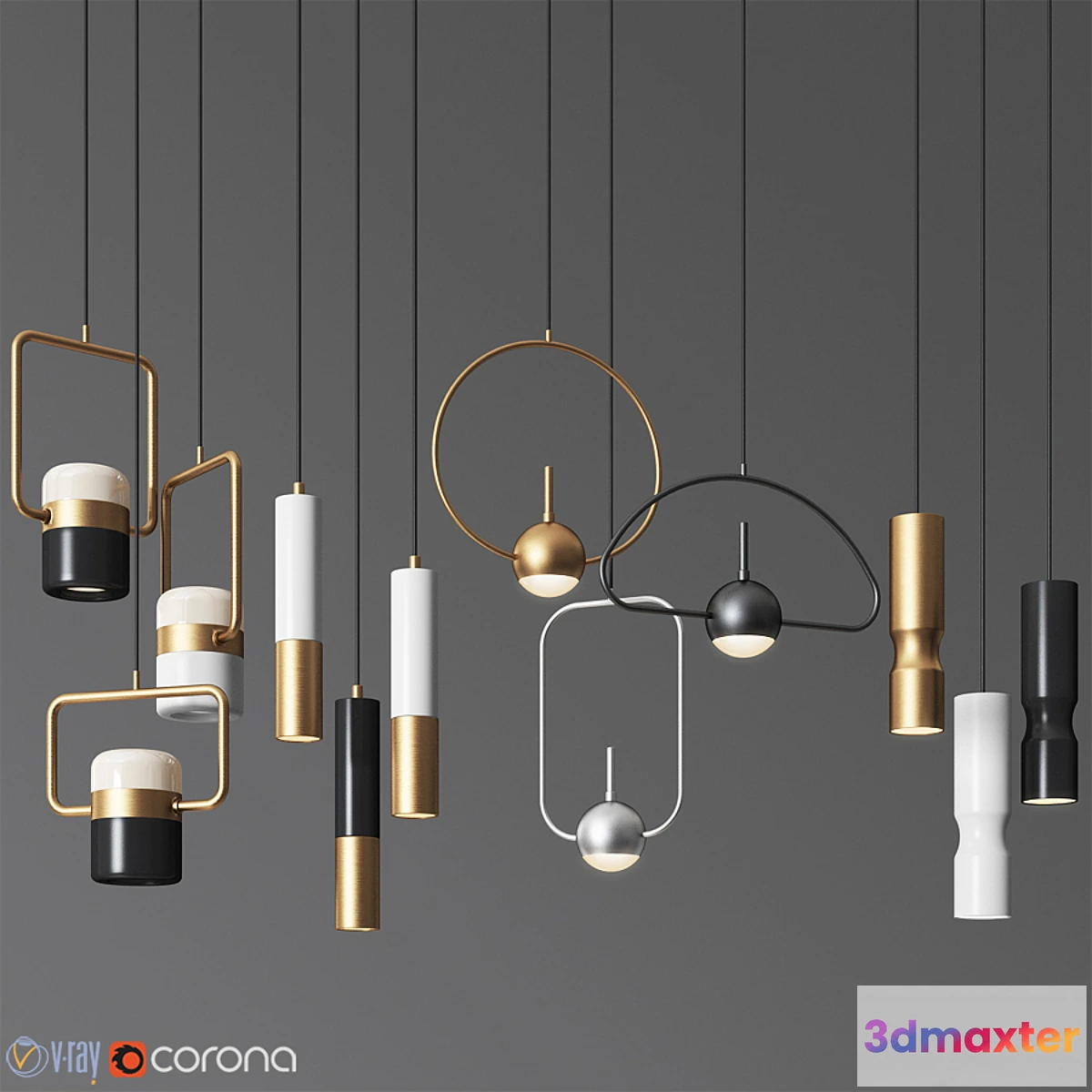 732459 - Pendant Light Collection 17 - 4 Type - No.2