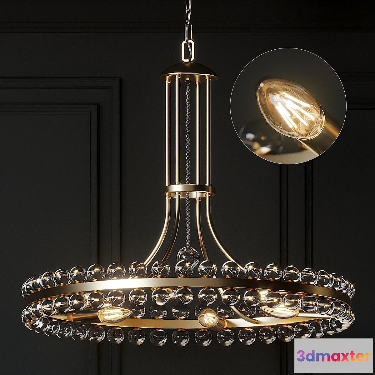 732531 - Crystorama Clover 8-Light Chandelier - No.2
