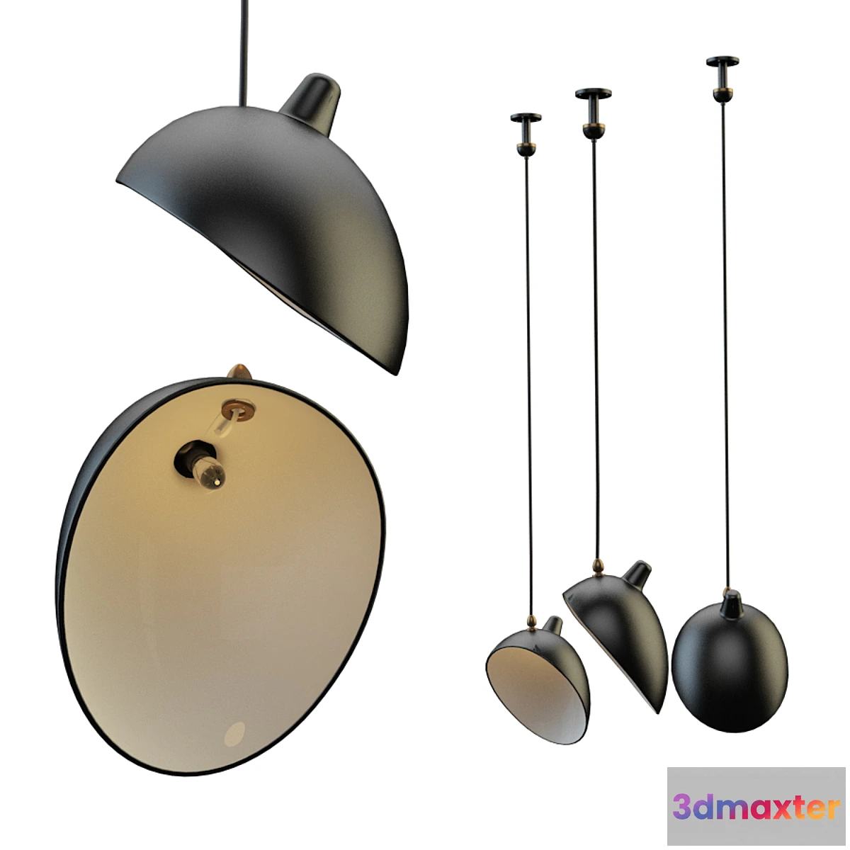 732643 - With handelier Serge Mouille - No.2