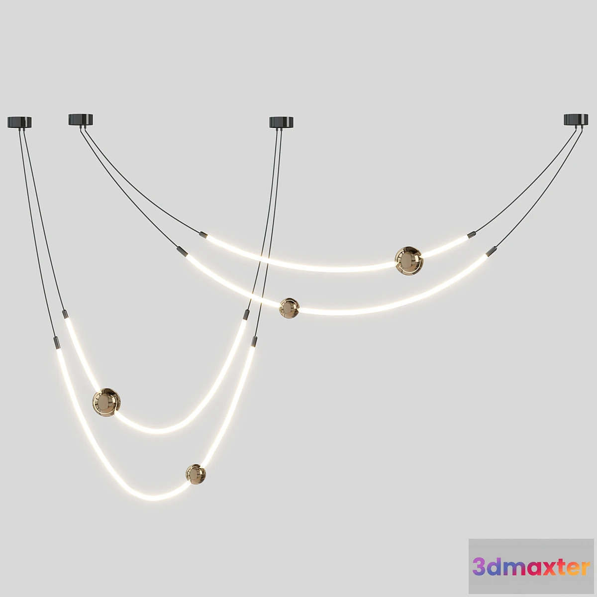 732679 - Line led Chandelier - No.2