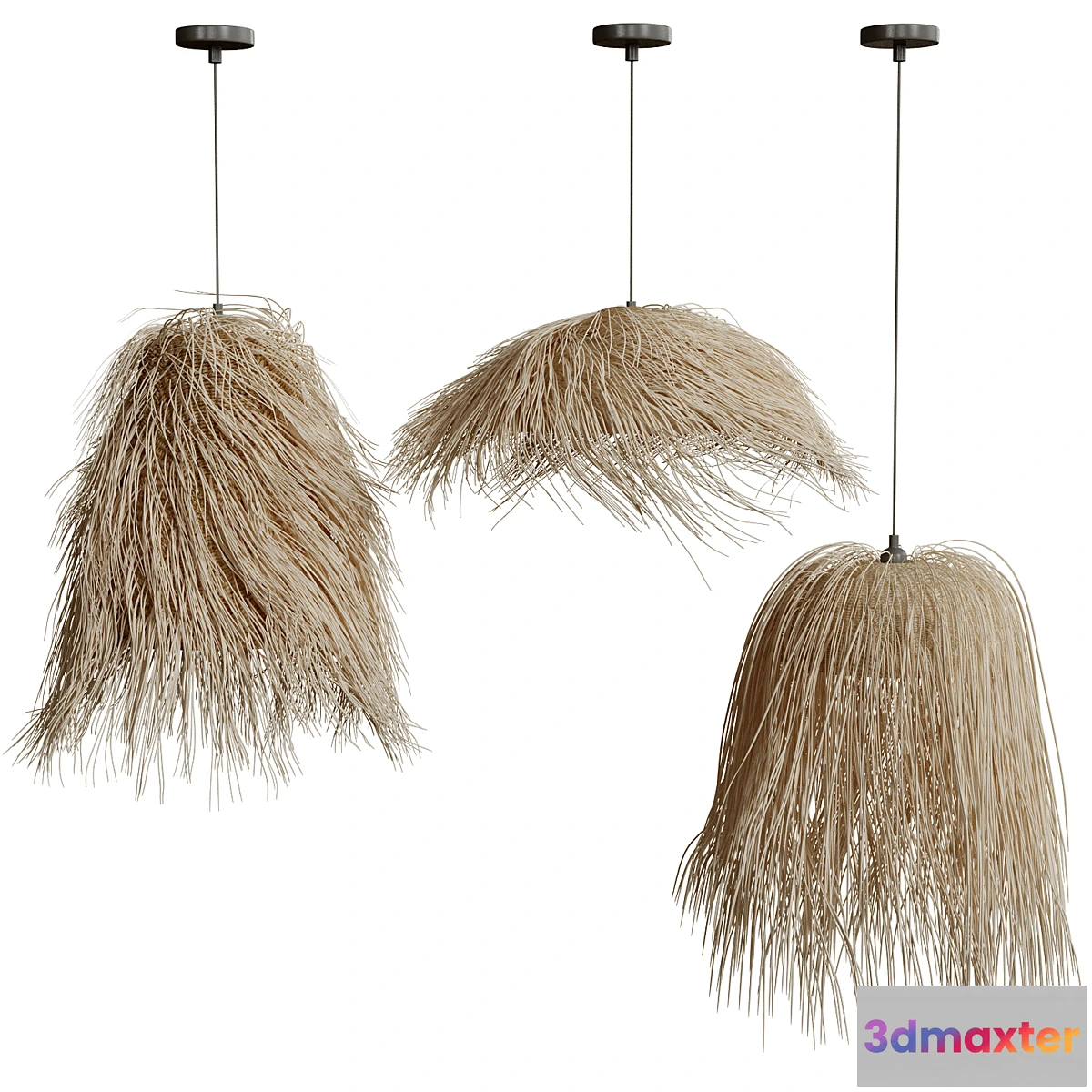 732799 - Moroccan Wicker Leaf Pendant Light - No.2