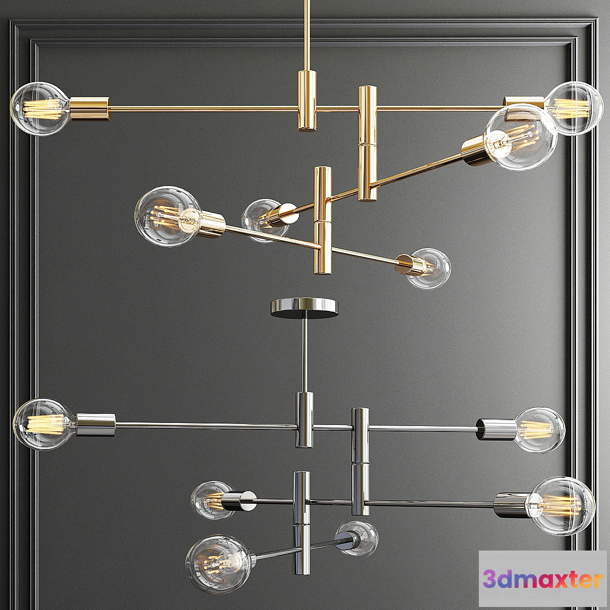 744085 - Six Light Fixture Chandelier - No.2