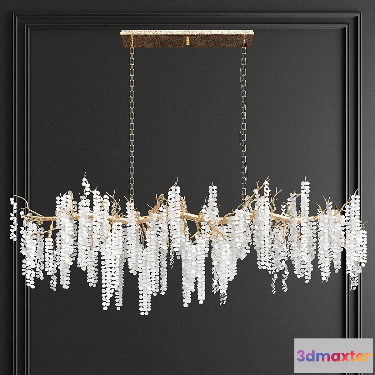 744147 - Shiro-Noda Cluster Horizontal Chandelier - No.2