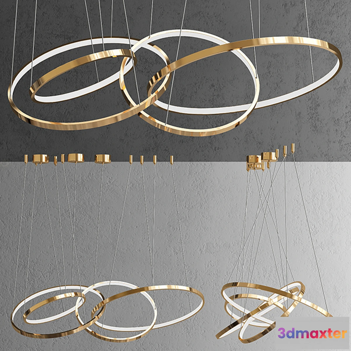 744571 - Chandelier ORACLE 4 Rings - No.2