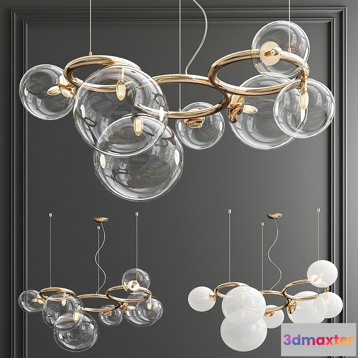 744577 - Puppet Ring Chandelier by Vistosi - No.2