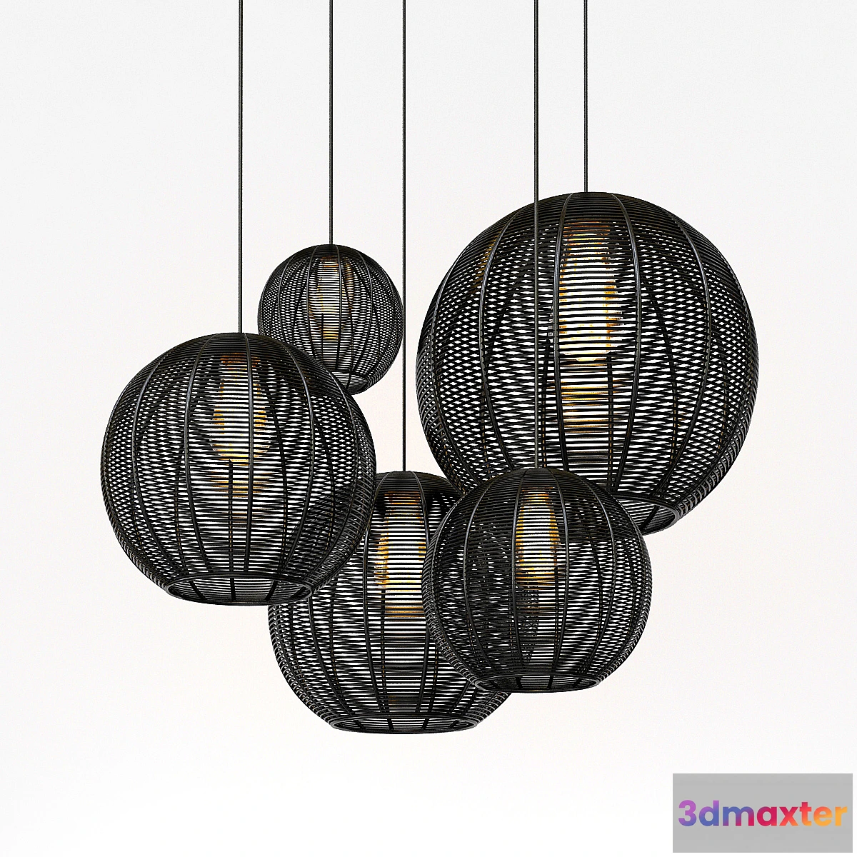 744921 - Modern Basket Pendant - No.2