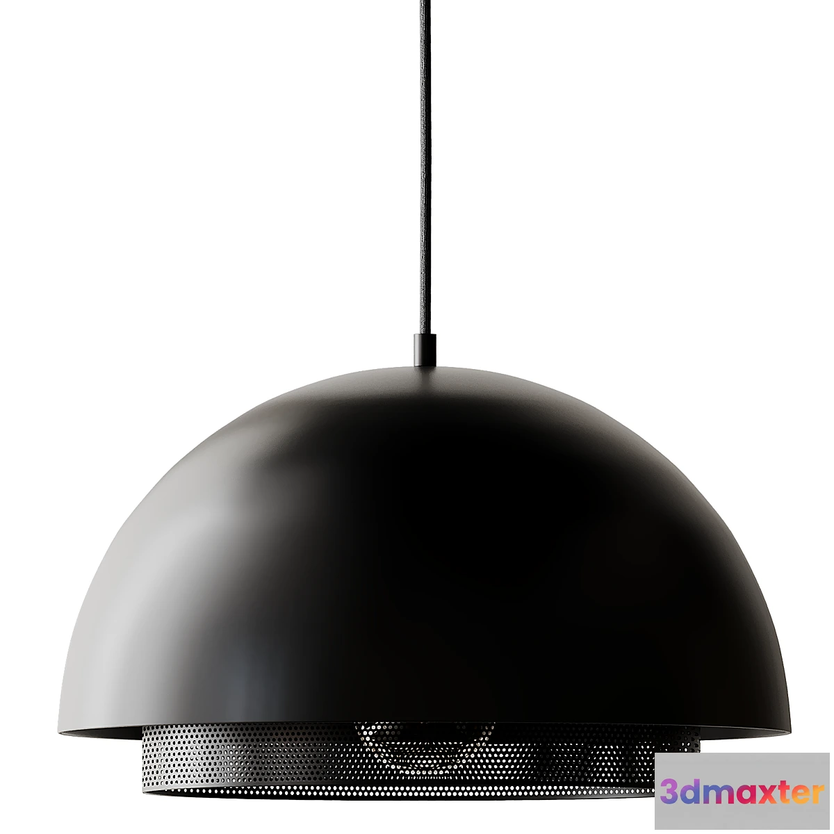 747949 - Hübsch ceiling lamp black metal