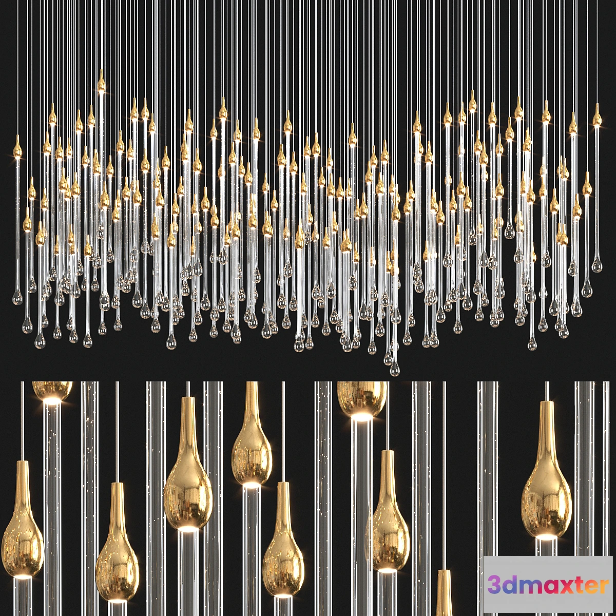 770577 - Glockiny tear drop chandelier - No.2
